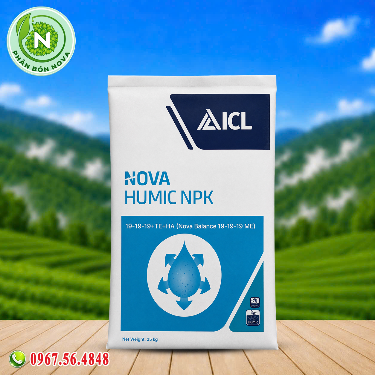 NPK 19-19-19 HUMIC 1;1 co lon NPK Humic 19-19-19